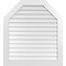 Ekena Millwork Octagonal Top Surface Mount PVC Gable Vent w/ 3-1/2"W x 1"P Standard Frame, 38"W x 42"H GVPOT38X4201SN - alternate 1